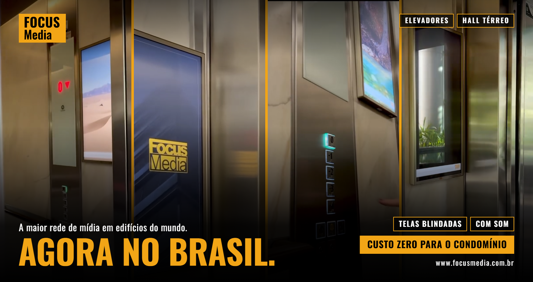 Focus Media — Telas Digitais para Condomínio